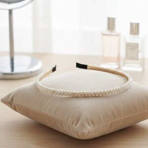 Elegant Pearl Beaded Headband - Chic Boho Bridal Fairy Wedding Hair Accessory